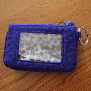 Vera Bradley blue Iconic Jen Zip ID